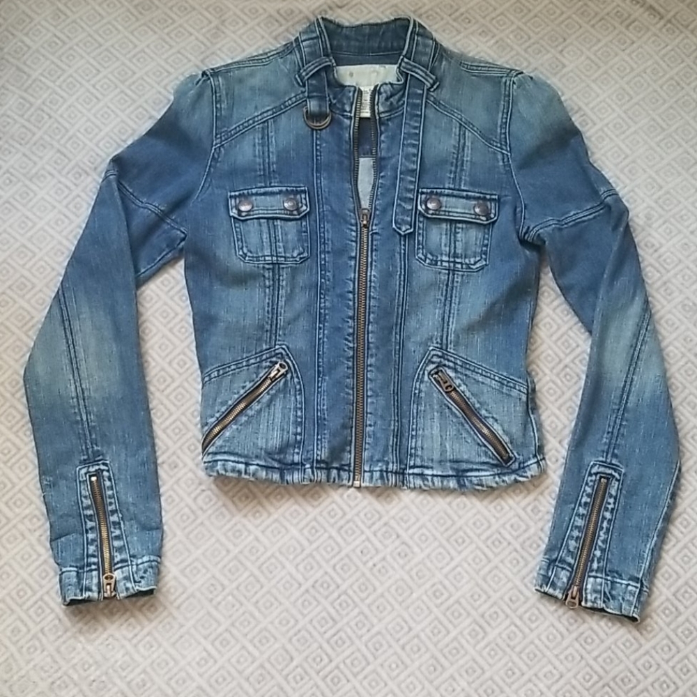Abercrombie and Fitch Moto Jean Jacket